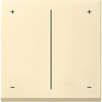 Gira S-55 Накладка светорегулятора 2-х канального Крем глянец G226401