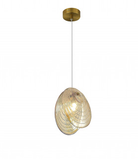 Люстра  2814-DW-1 BRASS CANOPY+CHAMPINE GLASS