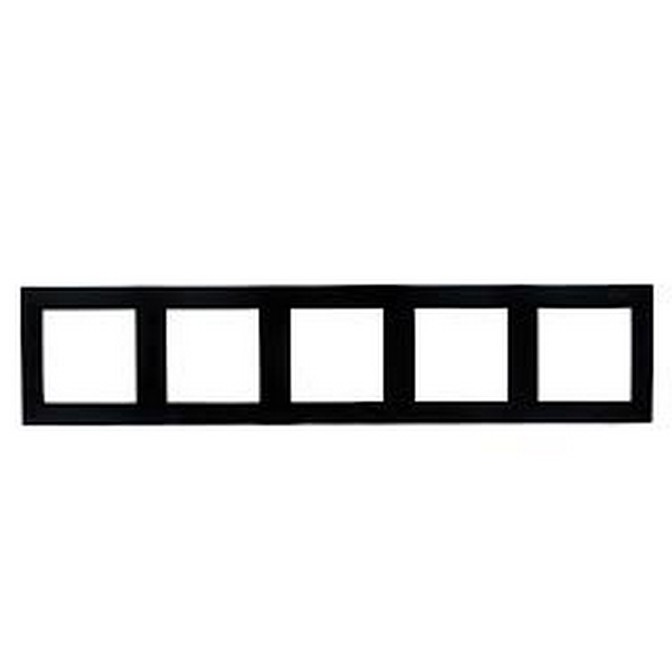 Рамка SIMON 15 5 постов, чёрн.глянец 1500650-032