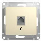 Розетка Glossa телефонная RJ11 бежевый GSL000281T