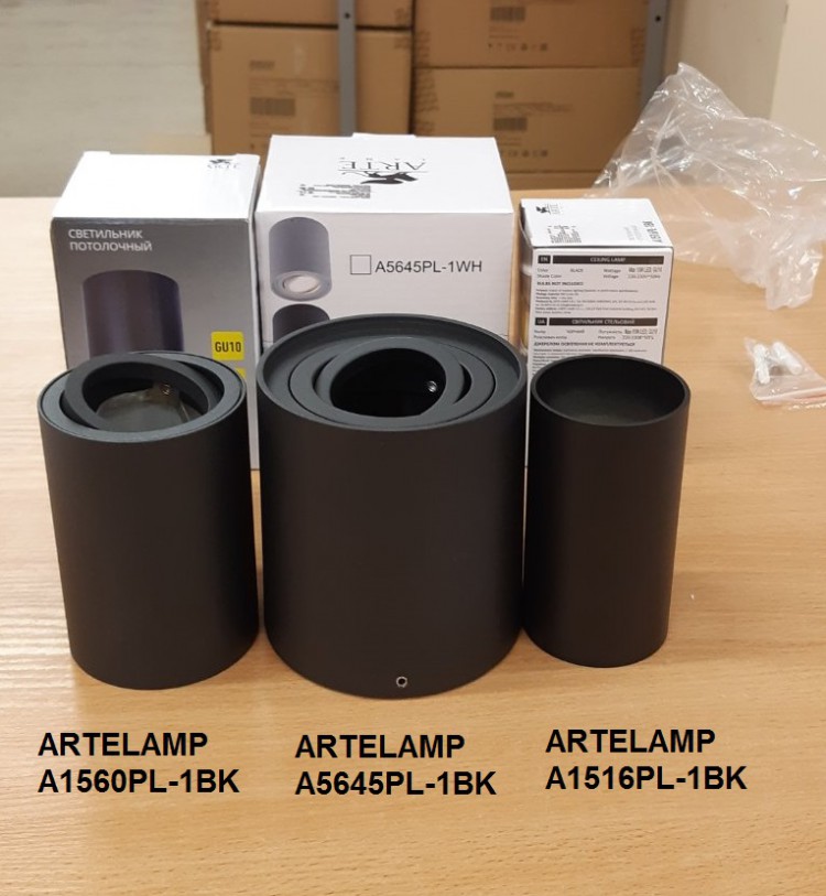 Светильник накладной ARTELAMP A1516PL-1BK