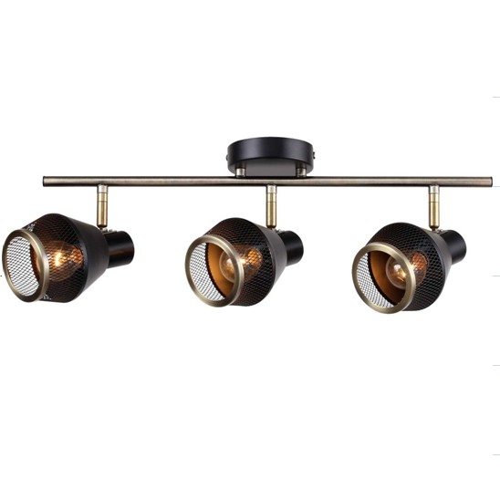 Спот AURA S0004-3 AB+BK