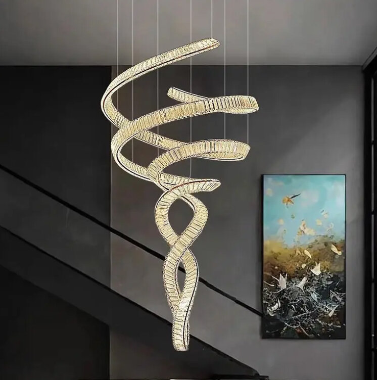 Люстра AURA AM26008-800*2000 Wooden box d800*h1600mm 300W