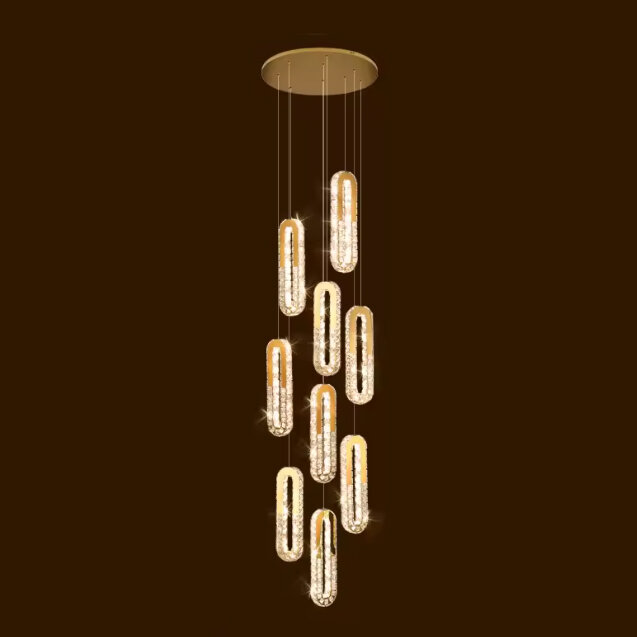 Люстра AURA AM33290-9 LED D600*H3000mm 160W